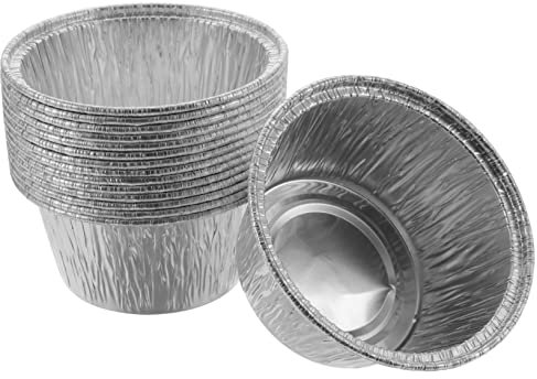 Ciieeo Pirottini in Alluminio Per Cupcake e Budino, Coppette Monouso Per Dolci Elevata Conducibilità Termica, Per Cucina, Ristoranti e Feste, Set Da 100 Pezzi