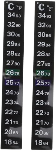 POPETPOP Adesivo Termometro Per Fermentazione 2 Pezzi Striscia Termometro Adesiva Alta Precisione Per Fermentazione Vino Barattoli Sicurezza Resistente Facile Applicazione