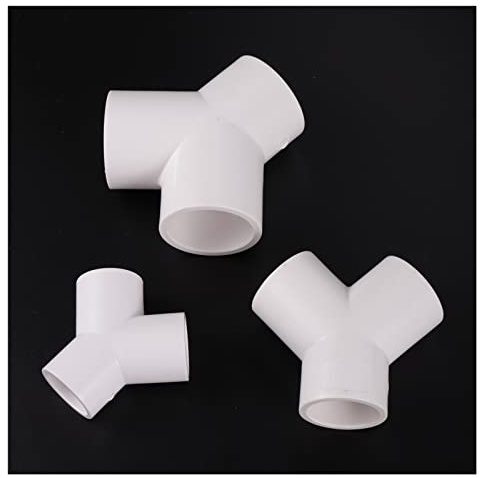 NWPNLXEA Garden Plumbing ID 20/25/32mm PVC Y Connector 3 Way PVC Pipe Fittings Garden Irrigation Tank Fittings DIY Shelf Build Fittings (Color : 20mm)