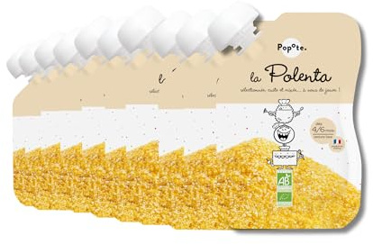 POPOTE Purée de Polenta Bio Bébé - dès 4/6 mois texture lisse 10 x 120g