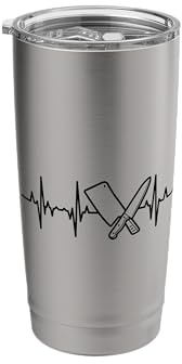 Knife and Cleaver Heartline Meat Enthusiast Carnivore Stainless Steel Insulated Tumbler