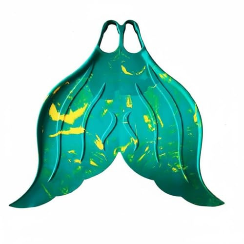 UnifearPro Monopalme de Natation Entraînement Sirène Matière Silicone Agréable Nage Nageoire Monofin Améliore la Coordination Adaptée pour Stages Aquatiques Relaxation , Bleu Océan , 30-33