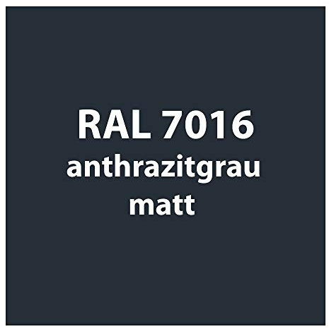 Colours-Manufaktur Streichlack Farbe 1K Premium Qualität 1 Liter RAL 7016 Anthrazit-grau Matt