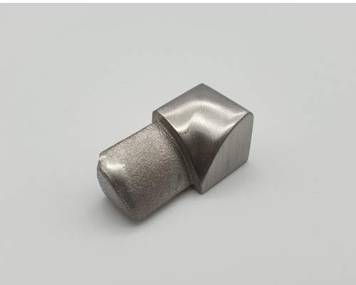 Innenecke Rundprofil 12,5 mm gebürstet für Edelstahlschienen Rotthues Fliesenschiene Viertelkreisprofil