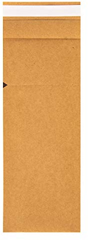 Prime Guest Bestecktasche Prime Safe 85 x 250 mm | mit 2-lagiger Tissue-Serviette in Weiß | hygienisch zu verschließen | inkl. Abreissperforierung | Besteckbeutel | (ECO Recycling Naturbraun, 100)