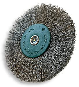 Kibros Brosse circulaire tige Ø 125 mm inox souple 8 mm