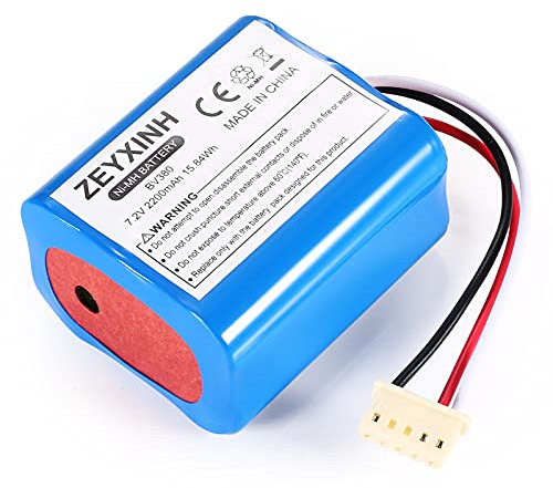 ZEYXINH 7.2V 2200mAh NiMH Batteria per iRobot Bravva 380 380T Bravva 390 390T Mint 5200 5200B 5200C Aspirapolvere