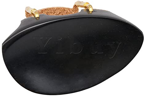 Streichinstrumente Teile Schwarz 4/4 Ebenholz Violine Kinnhalter Ersatz Musikinstrument Zubehör