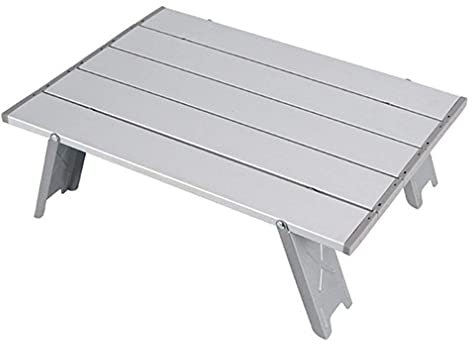 TAOZUYING Klappbarer Campingtisch Mini-Klapptisch Grill im Freien Campingzelt Haushaltsbett Zusammenklappbarer Computertisch Aluminium-Klapptisch Picknicktisch Marriage