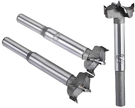 MACHSWON 3 PCS Forstner Drill Bits Tungsten Carbide Wood Hole Saw Opener Drill Bit 20mm+21mm+22mm Woodworking Drilling Boring Bit Cutter