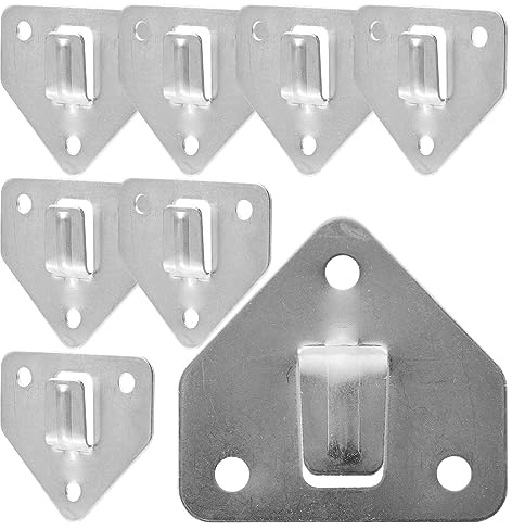 GANAZONO 8pcs Heavy Duty Bracket Hooks Wall Mount Holders for Fire Extinguishers Easy to Install Bracket