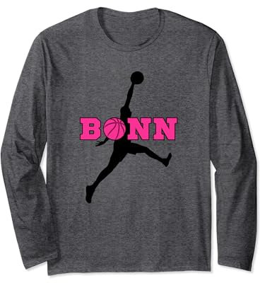 Bonn Basketball Fan Support Rheinland Stadion pink Langarmshirt