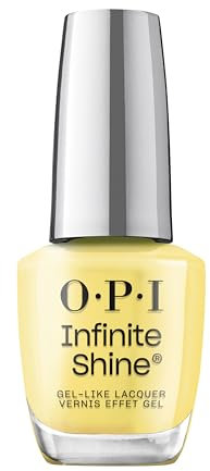 OPI Infinite Shine Nail Polish - It's Always Stunny - Gel Like & Long Lasting Yellow Crème Nail Polish - with Pre-Cured Gel Technology & OPI Pro-Wide Brush (15ml)