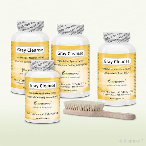 R. Gray Manager-Pack – 5-teiliges Paket zur verkürzten Kur, Darmpflege und Reinigung, Pulvermischung