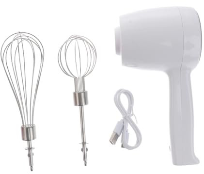 Cabilock Électrique 2 Bâtons 1 Ensemble Batteur Sans Fil Agitateur Automatique Pour La Cuisson Chargement Mélangeur À Main