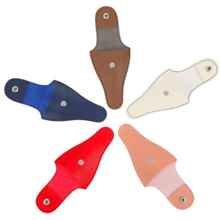 Beatifufu 5stücke Nagelschere Pediküre-scherentasche Scherenhaltertasche Aufbewahrungsbeutel Aus Pu-material Für Professionelle Maniküre Und Heimgebrauch