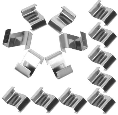 ULTECHNOVO Gewächshausglas-clips Vom Typ W 25 Stück Befestigungsclips Für Gewächshäuser Halteclips Aus Metall Für Regendichte Verglasung