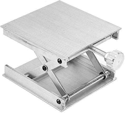 Piattaforma di Sollevamento Laboratorio 90 * 90mm, Supporto Regolabile per Livello, Strumento di Misurazione del Pavimento, Lega di Alluminio, Supporto di Sollevamento