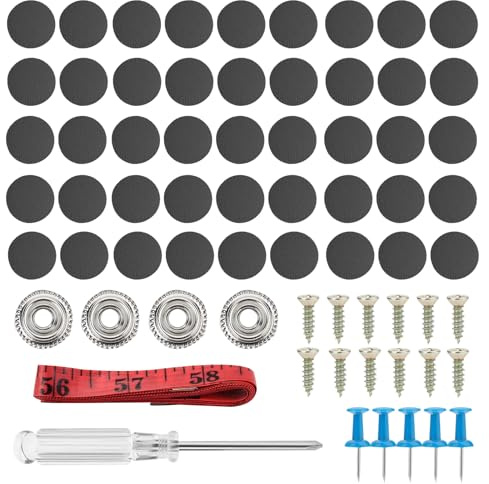 Kit de réparation de 202 pièces pour garniture de toit de voiture, épingles de réparation de tissu de plafond de voiture avec outil et pince, rivets à pression pour toit automatique pour boucle de