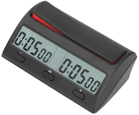 Schachuhr, Digitaler Timer mit 7 Timing-Funktionen, 38 Timing-Regeln, für Professionelle Spiele, Vintage, Multifunktionaler Tragbarer Timer für Weiqi und Schachturniere