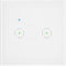 MIRATIC M1-LS-10 Interrupteur Sans Fil avec Wi-Fi Encastré Interrupteur Connecté Double avec Tuya Disjoncteur Connecté Smart Home Va et Vient Sans Fil Interrupteur Mural 2 Voies (blanc)