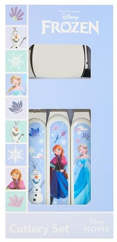 Disney Frozen 2 Kids Cutlery Set by Polar Gear | 3pc Childrens Cutlery Set Disney Gifts for Girls | Frozen Gifts Childrens Cutlery Made from Food-Safe Stainless Steel & ABS Plastic | 36 Months Up