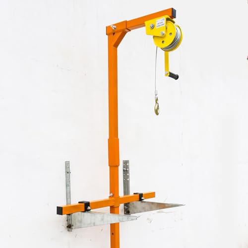 Combo de grúa de aire acondicionado de alta resistencia y cabrestante manual para una fácil instalación exterior, ideal para elevación de garaje mini split y techo