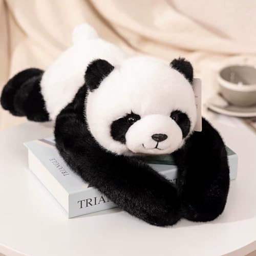 Xiyocadt Niedliches Gewichtetes Kuscheltier,Weighted Faulheit Plush,Waschbär Plüschtier,Weich Kuscheltier Kissen, Geschenke Für Kinder Mädchen Junge (Panda,45cm)