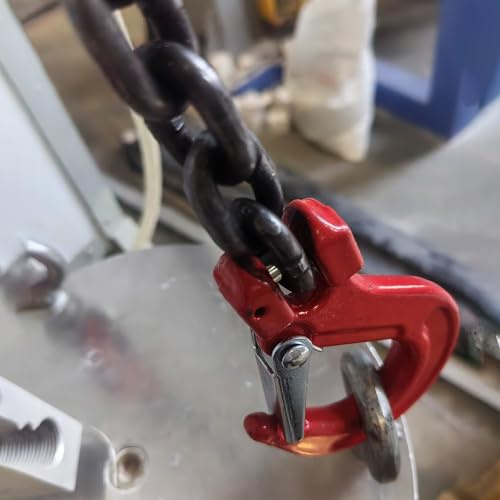 1 m robuste Hebeketten mit Haken, G80-Stahl, 2 Tonnen Kapazität, ideal zum Abschleppen und für industrielle Maschinen, langlebiges Design mit einem Bein