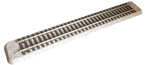 BEALIFE Rails de modélisme ferroviaire avec Ballast, échelle Ho. Accessoires faciles à Installer pour des présentations personnalisées. Rails Ho avec Ballast Gris, Robustes et conçus pour Une
