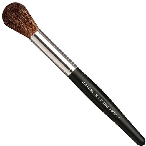 da Vinci, JOY Rougepinsel rund, Naturhaar, für exakte Platzierung & weiche Übergänge, verhindert Verstäuben, esagonaler Holzstiel, Handmade in Germany