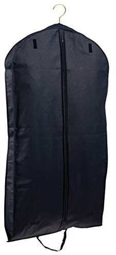 Tuva andningsbar pälsrock och kostym/klänning plaggväska, 152 cm svart, med handtag Tuva Inc.
