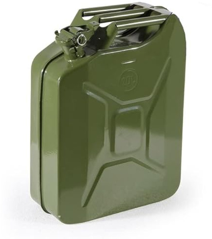 VERDELOOK Grüner Metall-Kraftstoffkanister, 20 Liter Inhalt, UN-Zulassung