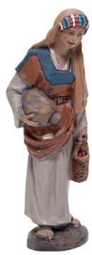 Pastora con Cesta | Triciclo Editores Presepe Delprado J.L.Mayo - Pastore con cestino - BEL028