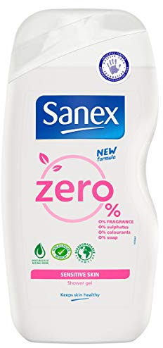 6 x Sanex Zero% Sensitive Skin Shower Gel 250ml