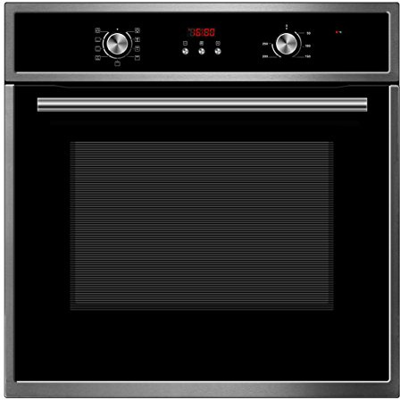 PKM EBO 9.3 Schwarz/Edelstahl Einbau-Backofen, Autark, 60 cm, 70 Liter-