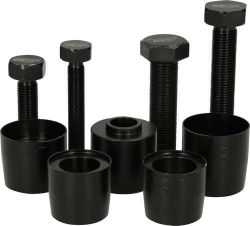 KS Tools 150.3635 Anello di tenuta dell'albero in teflon e anello Simmer, kit utensili di montaggio, 9 pz