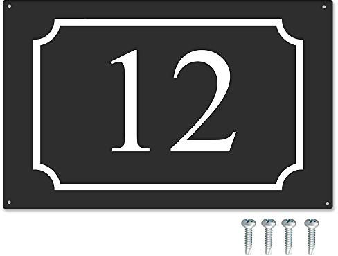 Bizz-Pop Numéro pour Maison à Personnaliser sur Panneau Aluminium