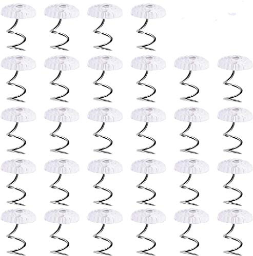 Twist Pins mit,Klaren Köpfen für Sofa 100 Stück Klare Köpfe Twist Pins Plastikkopf-Polsterstift für Schonbezüge und Bettdecken