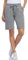 MOVE BEYOND Damen Bermuda Shorts Kurze Hose Sommer Baumwolle Sporthose Jogginghose Knielang mit 3 Taschen, Grau, L