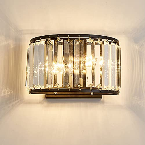 Applique Da Parete In Cristallo Illuminazione Lampada Da Parete Di Lusso, Moderne Luci A Parete Lampade Da Testiera Per Soggiorno Camera Da Letto Comodino Hotel Indoor Decorativo E14 Applique Da Paret