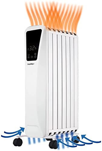 Bastilipo - Radiatore fluido, effetto camino, 2000W, 9 elementi, FENIX 2-2000