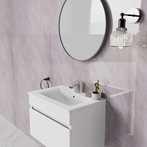 Aquariss Bathroom 1m x 2.4m Shower Wall Panels Bathroom PVC Cladding Wet Wall Gloss Pergamon Marble