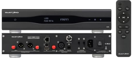 Gustard DAC-A26 AK4499EX*2+AK4191 MQA DAC, DSD512 PCM768kHz DAC/Streamer/Renderer, Digital USB/Optical/Coaxial/IIS/AES/LAN/Clock to RCA/XLR Audio Converter with Remote Control (Black)
