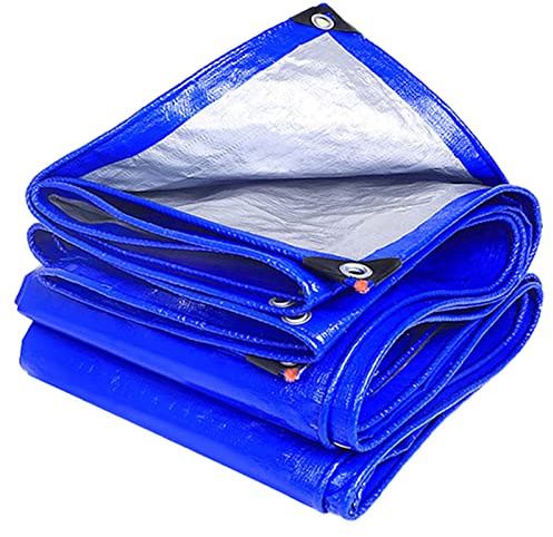 Telone impermeabile telo in tessuto e protettivo, Antipioggia Antistrappo Teloni Protettivi Premium, Resistente UV per barche, legno, piscina, mobili da giardino, auto, Camion (3m*6m|165g/m²)