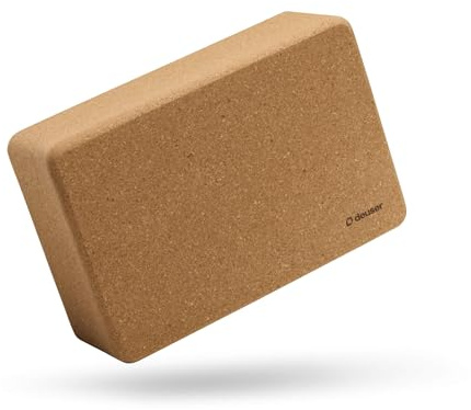 Deuser YOGA BLOCK | Hochwertiges & 100% Material | Abgerundete Ecken | Rutschfest und leicht | Yoga Klotz | Yoga Würfel | Yogablock