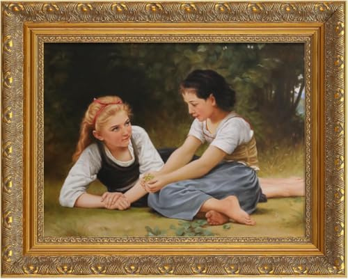FOLKOR Wood Canvas Frame for 12x16 Oil Paintings, Finished 12x16 Gold Ornate Frame for Personalized Art Prints Fine Artwork Gallery Wall Decoration (No Glass & Backboard)
