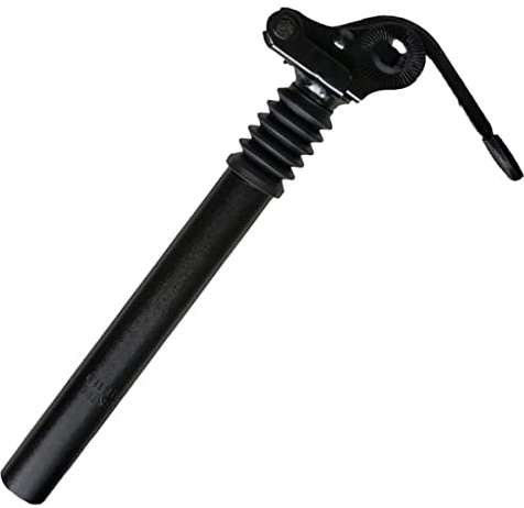 TLMQYXZE 27.2/25,4/31,8/28,6 Mm Federsattelstütze E-Bike-Sattelstützen Stoßdämpfer Fahrrad-Sattelstütze Mit Klappbarer Aluminiumlegierung Für E-Bike-Faltrad (Color : Black 25.4 * 300mm)
