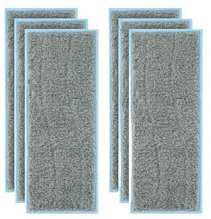 Lipski Nasswischpads, Bodenwischer geeignet, kompatibel mit Irobot Braava, Jet M6 Series Mop (Color : 6pcs)
