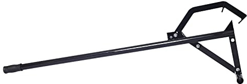 48 Metal Log Lifter, Heavy-Duty Triple Thick Log Jack, High Carbon Steel Double Hook, Powder-Coated Steel Tubing, Log Roller Tool for Rolling Cutting and Lifting for Logs 3-15 Inches, Style B